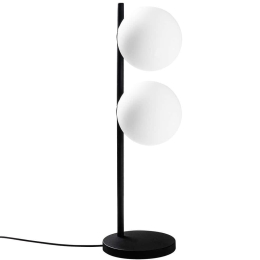 Φωτιστικό Επιτραπέζιο Dual 521SHN2271 19x18x58cm 2xE14 40W Black Opviq