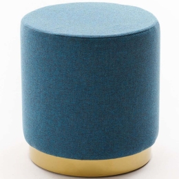 Σκαμπό Gocek 825BLC5153 Φ40x40cm Blue