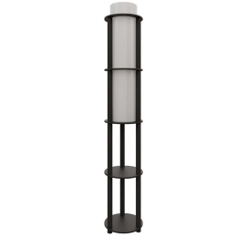 Φωτιστικό Δαπέδου Με Ραφάκια 666PTR1113 24x25x150cm 1xE27 40W Black Opviq