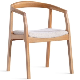 Πολυθρόνα Alfa Teddy 117FRF1304 50x53x70cm Natural-Cream Ξύλο,Ύφασμα
