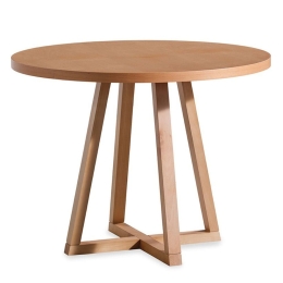 Τραπέζι Puffy 117FRF1407 Φ100x75cm Natural Mdf,Ξύλο