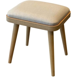 Σκαμπό Vina Mini (Σετ 2Τμχ) 869VEL1454 40x33x46cm Oak-Cream