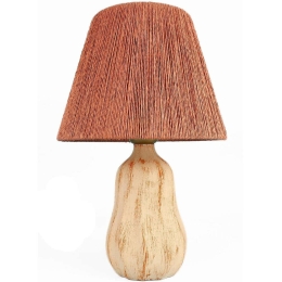 Φωτιστικό Επιτραπέζιο 687HMY2348 Φ20x40cm 1xE27 40W Cream-Natural Opviq
