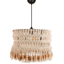 Φωτιστικό Οροφής 687HMY2362 Φ30x60cm 1xE27 40W Cream Opviq