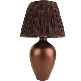 Φωτιστικό Επιτραπέζιο Βελούδο 687HMY2365 Φ25x45cm 1xE27 40W Brown Opviq