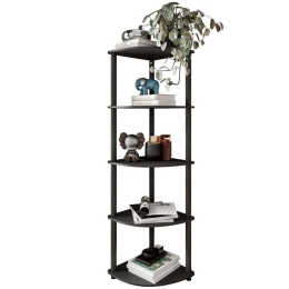 Ραφιέρα Δαπέδου Γωνιακή 282PTR1105 34x34x139cm Black