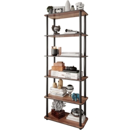 Ραφιέρα Δαπέδου 282PTR1111 60x30x173cm Walnut