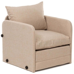 Πολυθρόνα - Κρεβάτι Saga Single 859FTN2884 68x70x66cm Beige