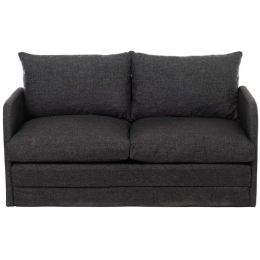 Καναπές - Κρεβάτι Διθέσιος Saga 859FTN2889 148x70x66cm Dark Grey