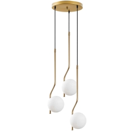 Φωτιστικό Οροφής Tulip 521SHN3469 35x35x110cm 3xE14 40W Gold Opviq