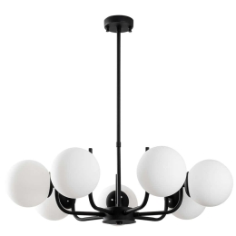 Φωτιστικό Οροφής Antler 521SHN3498 Φ74x70cm 7xE14 40W Black Opviq