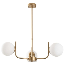 Φωτιστικό Οροφής Antler 521SHN3499 Φ53x70cm 3xE14 40W Gold Opviq
