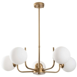 Φωτιστικό Οροφής Antler 521SHN3500 Φ69x70cm 5xE14 40W Gold Opviq