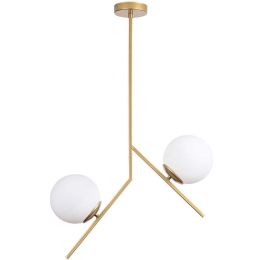 Φωτιστικό Οροφής Dolunay 521SHN3505 43x15x74cm 2xE27 40W Gold Opviq