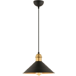 Φωτιστικό Οροφής 518LMS1109 Φ28x125cm 1xE27 40W Black Opviq