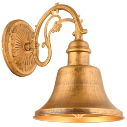 Φωτιστικό Τοίχου - Απλίκα 518LMS1404 Φ20,5x30cm 1xE27 40W Gold Opviq