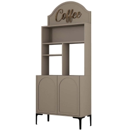 Ντουλάπι Kουζίνας Lyon 845HCT5806 81,3x35x200cm Mocha Μοριοσανίδα, Μελαμίνη