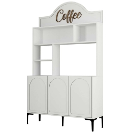 Ντουλάπι Kουζίνας Lyon 845HCT5813 120x35x200cm White Μοριοσανίδα, Μελαμίνη