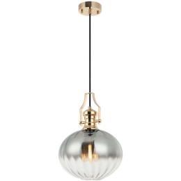 Φωτιστικό Οροφής Cueva 341LCA1102 Φ28x180cm 1xE27 40W Gold-Silver Opviq
