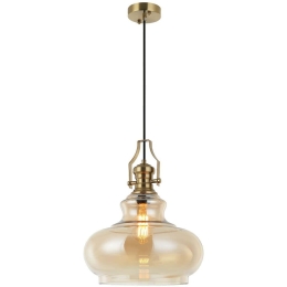 Φωτιστικό Οροφής Mirador 341LCA1107 Φ35x180cm 1xE27 40W Gold Opviq