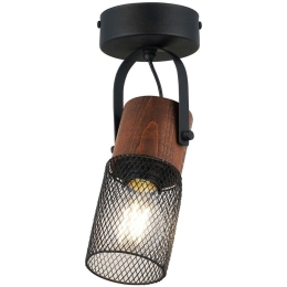 Φωτιστικό Οροφής - Σποτ Lema 341LCA1125 10x27cm 1xE27 40W Black Opviq