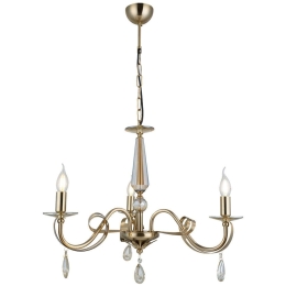 Φωτιστικό Οροφής - Πολυέλαιος Castro 341LCA1137 62x95cm 3xE14 40W Gold Opviq
