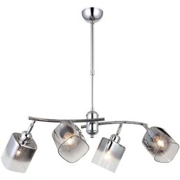 Φωτιστικό Οροφής Derma 341LCA1151 73x78cm 4xE27 40W Chrome Opviq