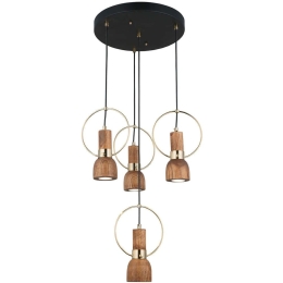 Φωτιστικό Οροφής Under 341LCA1172 36x172cm 4xGU10 7W Brown-Gold Opviq