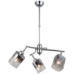 Φωτιστικό Οροφής Derma 341LCA1190 60x78cm 3xE27 40W Chrome Opviq
