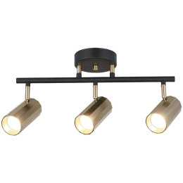 Φωτιστικό Οροφής - Σποτ Oktano 341LCA1209 49x24cm 3xGU10 7W Black-Gold Opviq