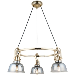 Φωτιστικό Οροφής Mago 341LCA1210 52x105cm 3xE27 40W Gold Opviq