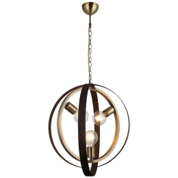 Φωτιστικό Οροφής Tado 341LCA1212 47x98cm 3xE27 40W Brown-Gold Opviq