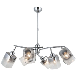 Φωτιστικό Οροφής Derma 341LCA1216 82x78cm 6xE27 40W Chrome Opviq