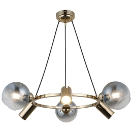 Φωτιστικό Οροφής Zerde 341LCA1218 67x110cm 3xE27 40W/3xGU10 5W Gold Opviq