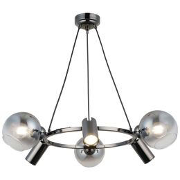 Φωτιστικό Οροφής Zerde 341LCA1219 67x110cm 3xE27 40W/3xGU10 5W Silver Opviq