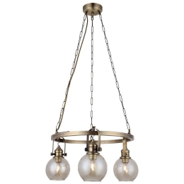 Φωτιστικό Οροφής Ponte 341LCA1220 55x100cm 3xE27 40W Gold Opviq