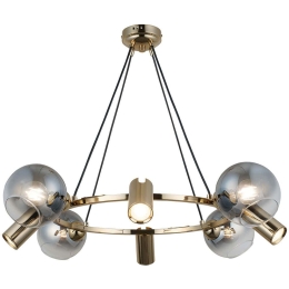 Φωτιστικό Οροφής Zerde 341LCA1229 82x110cm 4xE27 40W/4xGU10 5W Gold Opviq