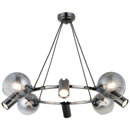 Φωτιστικό Οροφής Zerde 341LCA1230 82x110cm 4xE27 40W/4xGU10 5W Silver Opviq