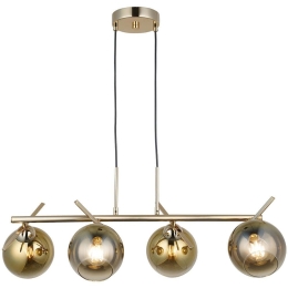 Φωτιστικό Οροφής - Ράγα Bena 341LCA1247 79x80cm 4xE27 40W Gold Opviq