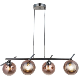 Φωτιστικό Οροφής - Ράγα Bena 341LCA1248 79x80cm 4xE27 40W Silver Opviq