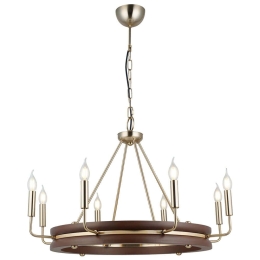 Φωτιστικό Οροφής - Πολυέλαιος Goose 341LCA1250 79x106cm 8xE14 40W Brown-Gold Opviq