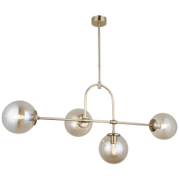 Φωτιστικό Οροφής - Ράγα Portemo 341LCA1251 109x115cm 4xE27 40W Gold Opviq