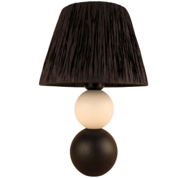 Φωτιστικό Επιτραπέζιο 687HMY2385 Φ25x40cm 1xE27 40W Black-White Opviq