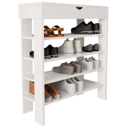 Παπουτσοθήκη Royal 360ALE1201 80x30x90cm White Μοριοσανίδα, Μελαμίνη
