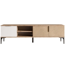 Έπιπλο Τηλεόρασης Tarz 360ALE1702 180x33x49cm White-Oak