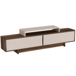 Έπιπλο Τηλεόρασης Grasyas 550ARN3466 180x29,6x50,2cm Walnut-Beige