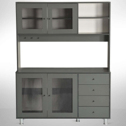 Ντουλάπι Κουζίνας Grano 801CMY5414 140x40x187cm Anthracite Μοριοσανίδα