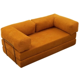 Καναπές Τριθέσιος Comfort 825BLC5222 190x95x75cm Orange