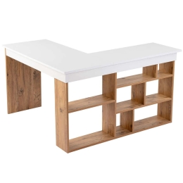 Γραφείο Vesper 241NRD1110 130x50x72cm White-Pine