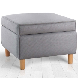 Σκαμπό Με Αποθηκευτικό Χώρο Roscen 209FLF1417 63x63x43cm Grey
